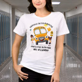 スクールバスの運転手 イエロー トライブレンドTシャツ