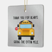 スクールバスの運転手 セラミックオーナメント (左)