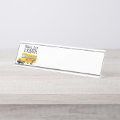 スクールバスの運転手 デスクネームプレート (正面)