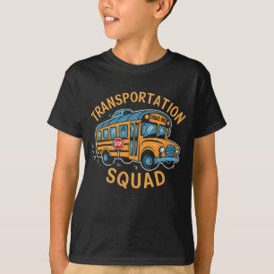 スクールバスの運転手 交通部隊 Tシャツ