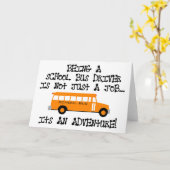 スクールバスの運転手…冒険だ カード (黄色い花)