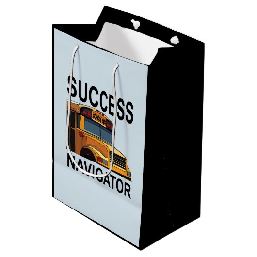 スクールバスの運転手 Success Navigator ミディアムペーパーバッグ (正面アングル)