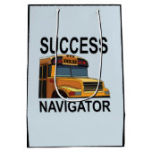 スクールバスの運転手 Success Navigator ミディアムペーパーバッグ (裏面)