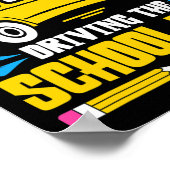 スクールバスの運転日 ポスター (角)