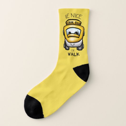 スクールバスの運転者のソックス ソックス (左外側)
