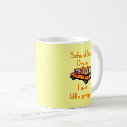 スクールバスの運転者のマグ コーヒーマグカップ (正面右)