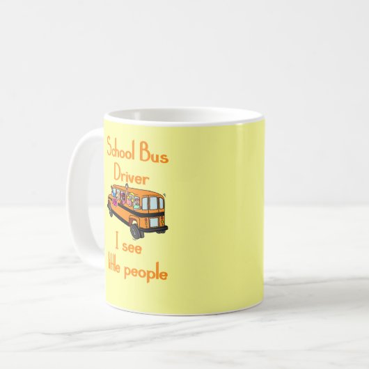 スクールバスの運転者のマグ コーヒーマグカップ (正面左)