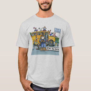 スクールバスの運転者のワイシャツ Tシャツ