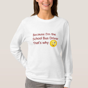 スクールバスの運転者のワイシャツ Tシャツ