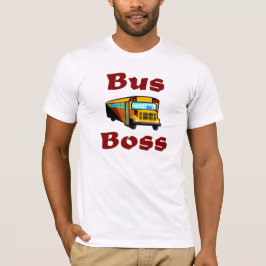 スクールバスの運転者のワイシャツ Tシャツ