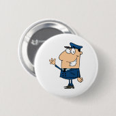 スクールバスの運転者の学校の振ること 缶バッジ (正面&裏面)