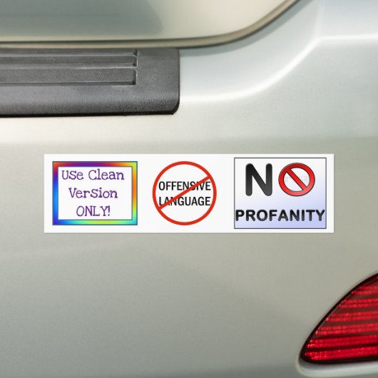 -スクールバスの…はっきりした版だけを使用して下さい バンパーステッカー (車上)