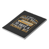 スクールバスは特別な人が運転する ノートパッド (回転)