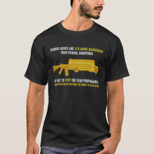 スクールバスは27倍の危険 Tシャツ