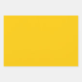 スクールバスイエロー秋秋無地の色 ラッピングペーパーシート (正面2)