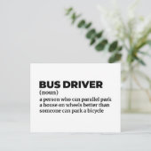 スクールバスオペレーターの定義 ポストカード (スタンド正面)