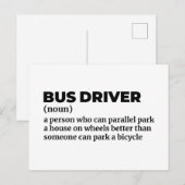 スクールバスオペレーターの定義 ポストカード (正面/裏面)