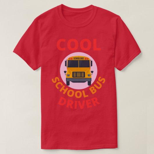 スクールバスカッコいい装束学校バスドライバー1 Tシャツ (デザイン正面)
