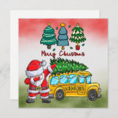 スクールバスクリスマスforドライバー シーズンカード (正面/裏面)