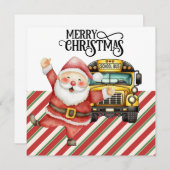 スクールバスクリスマスforドライバー シーズンカード (正面/裏面)