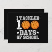 スクールバスケットボールの日100人に挑戦 ポストカード (正面/裏面)