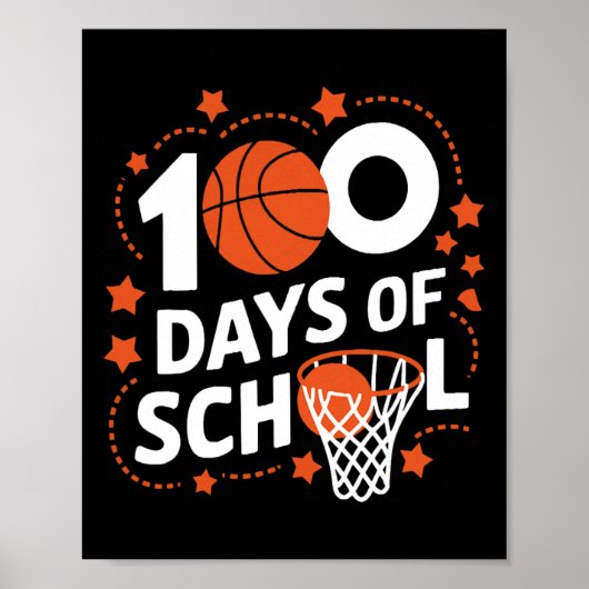 スクールバスケットボールの100日目の子供たちScの100日 ポスター (正面)