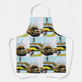 スクールバスシティシーン エプロン (正面)