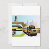 スクールバスシティシーン 招待状 (正面)