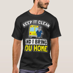 スクールバスシャ保ツ・クリーンでプレゼント Tシャツ