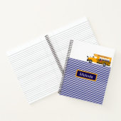 スクールバスデザインストライプスカスタムクールノート ノートブック (内部)