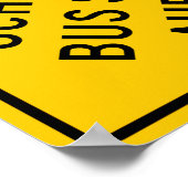 スクールバストップスハイウェイサイン ポスター (角)