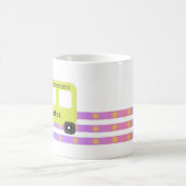 スクールバスドライバイエローバスライトコーヒーマグ コーヒーマグカップ (中央)