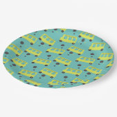 スクールバスドライバイエロー紙吹雪先生 ペーパープレート (アングル)