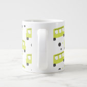 スクールバスドライバイエロー紙吹雪教育 ジャンボコーヒーマグカップ (裏面)