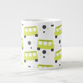 スクールバスドライバイエロー紙吹雪教育 ジャンボコーヒーマグカップ (正面)