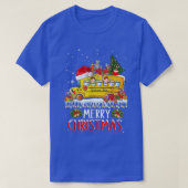 スクールバスドライバメリークリスマスパジャマスライトX Tシャツ (デザイン正面)