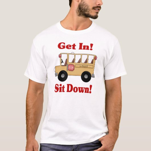 スクールバスドライバーのシャツ Tシャツ (正面)