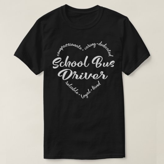 スクールバスドライバーのスクールバスドライバー新学期 Tシャツ (デザイン正面)