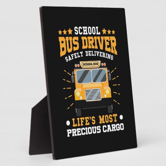 スクールバスドライバーの安全配送 フォトプラーク (側面)