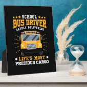 スクールバスドライバーの安全配送 フォトプラーク (側面)