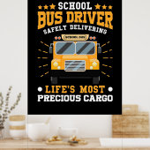 スクールバスドライバーの安全配送 ポスター (キッチン)