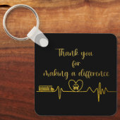 スクールバスドライバーの評価 キーホルダー (正面)