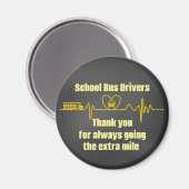 スクールバスドライバーの評価 マグネット (正面/裏面)
