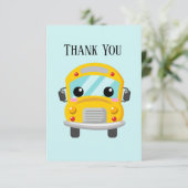スクールバスドライバーの追加気持ち サンキューカード (スタンド正面)