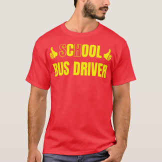 スクールバスドライバーカッコいいバスドライバー Tシャツ