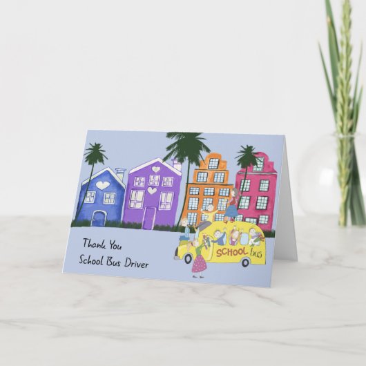 スクールバスドライバーサンキューカード シーズンカード (正面)
