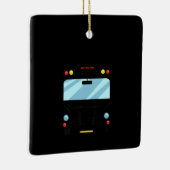 スクールバスドライバーシンプルハロウィーン衣装キッズ セラミックオーナメント (右)