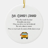 スクールバスドライバー祈りの言葉 セラミックオーナメント (正面)