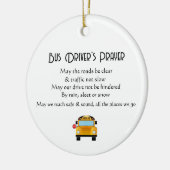 スクールバスドライバー祈りの言葉 セラミックオーナメント (左)