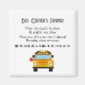 スクールバスドライバー祈りの言葉 マグネット (正面)